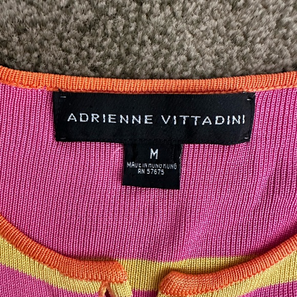 Adrienne Vittadini  Striped Sweater Size M - Picture 4 of 6